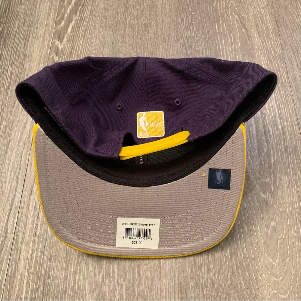 Los‎ Angeles Lakers ‘47 Brand Hardwood Classics 2 Tone Snapback Hat Adult OSFA - Picture 5 of 6